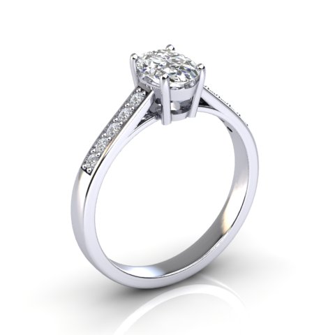 Shoulder Stone Ring