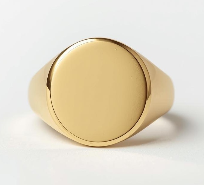 Round Signet Ring