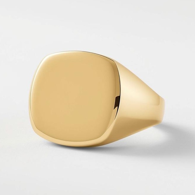 Cushion Signet Ring