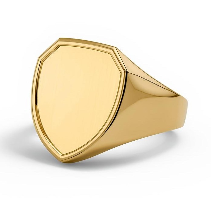 Shield Shape Signet Ring